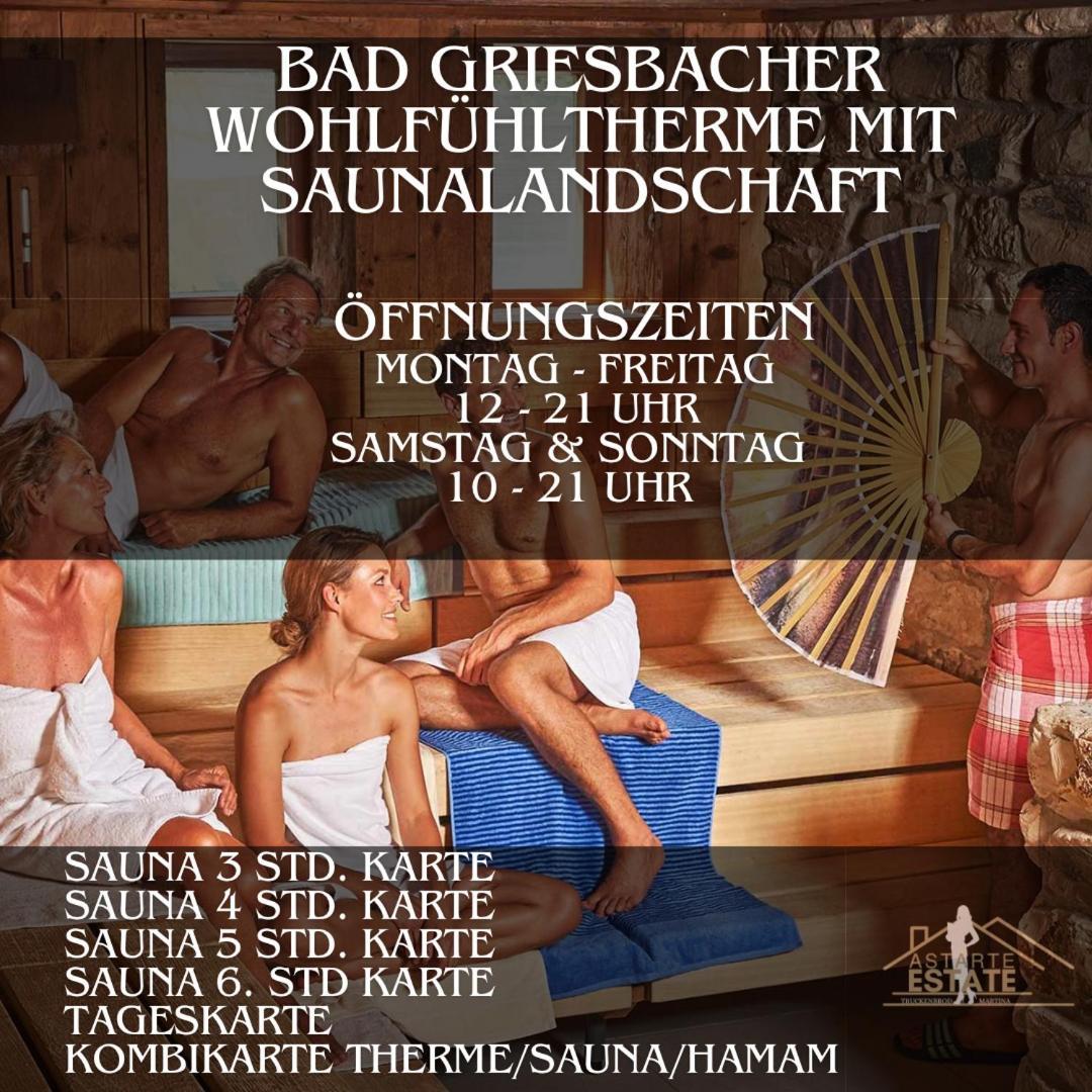 Fewo 20 - Appartement Im Rottalblick - Youngmodern Wohnen, Tiere Willkommen, Bademantelgang Zur Therme, Tv Und Balkon 巴特格里斯巴赫 外观 照片